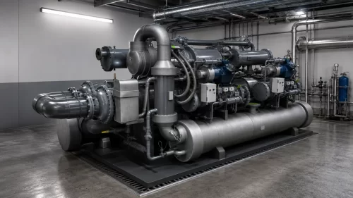 Unidad condensadora para sistema de refrigeración industrial