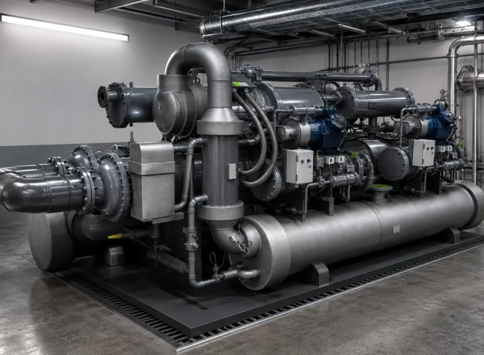 Unidad condensadora para sistema de refrigeración industrial